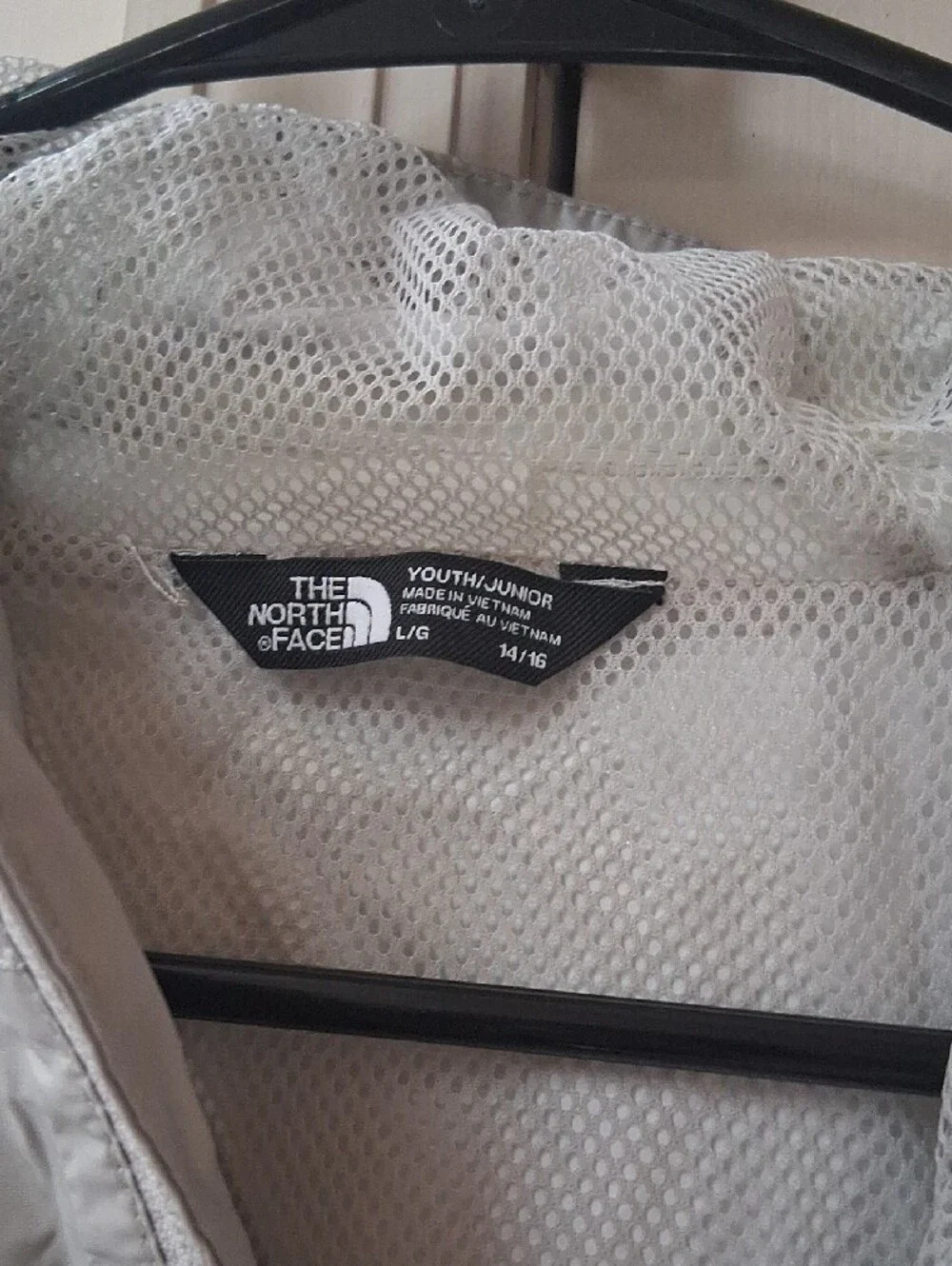 The North Face Light Silver Hooded Windbreaker